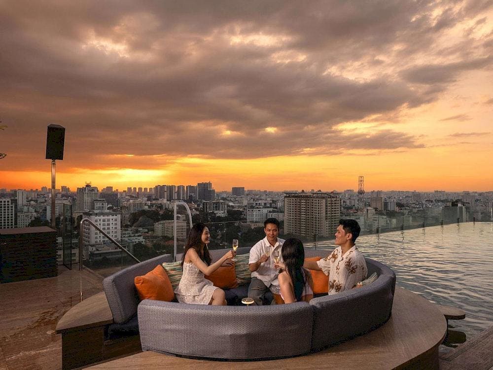The Premium Sofa space offers a personalized experience with private views (Source: Social Club Rooftop Bar)